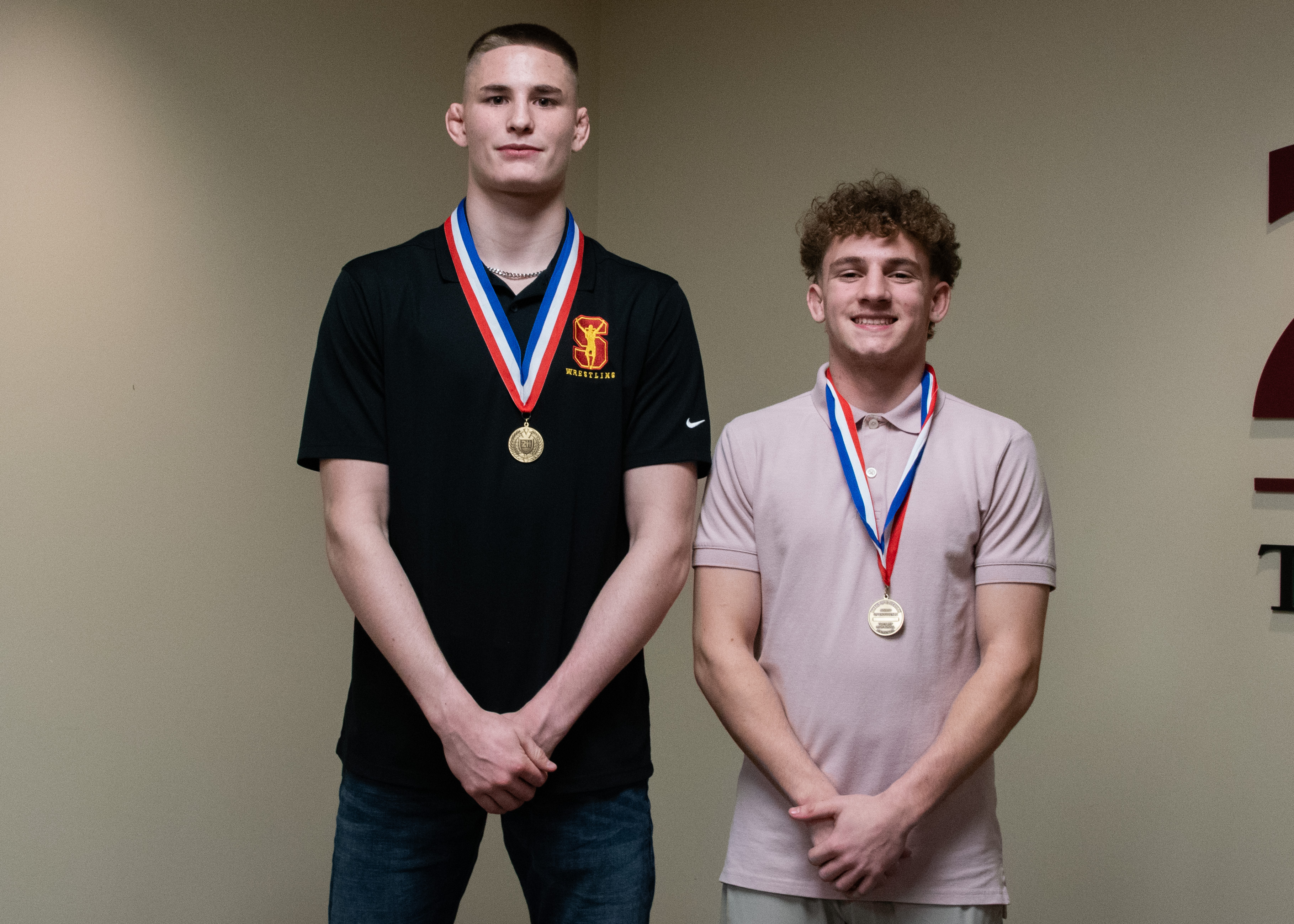 Schaumburg Wrestlers Kirchner and Phelps